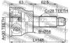 FEBEST 0710-036 Joint, drive shaft